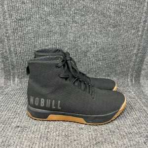 NOBULL Outwork High Top Trainer Black Gum Athletic CrossFit Shoes Mens Sz 9.5
